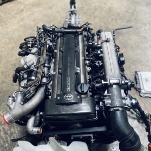 2JZGTE Non-VVTi Twin Turbo Rear Sump 3.0L Engine with V160 Getrag 6 Speed Manual Transmission MK4 JZA80 Toyota Supra