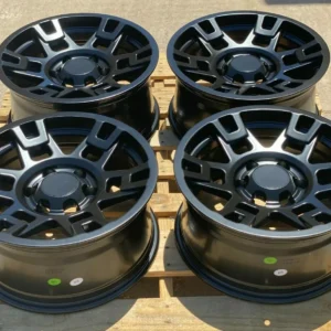 17x8 Matte Black Wheels Fit Toyota 4Runner Tacoma FJ 17" 6x139 Rims Set 4